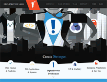 Tablet Screenshot of exclamationlabs.com